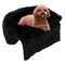 Plush Calming Dog Couch Bed with Removable and Washable Zipper Cover